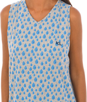 Dameshemd KL45216 Blue Drops Veelkleurig