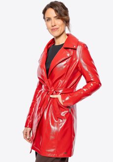 Damesjas in Kunstleer Rood