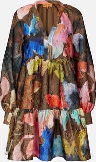 Damesjurk Stine Goya Tier Voluminous Mini Dress in Multicolour Veelkleurig