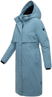 damesmantel Eismelodie – stijlvol, warm & functioneel Blauw - L