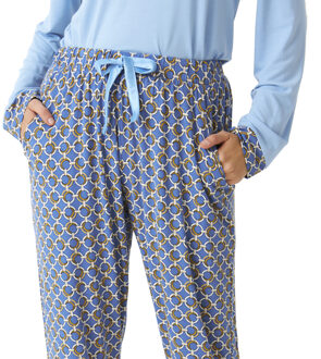 Damespyjama met lange mouwen JJBDP0901 Blauw