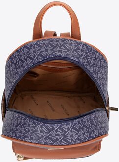 Damesrugzak met eco-leer en kwastje Marineblauw Eco-leer Donkerblauw - One Size