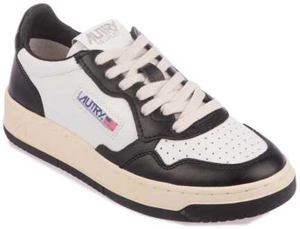 Damesschoenen Autry Medalist Leather Court in zwart/wit - maat