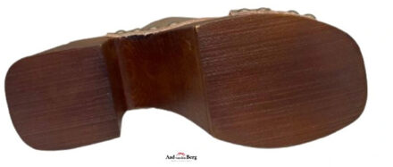 Damesschoenen slippers - maat 39 Brons