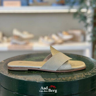 Damesschoenen slippers - maat 39 Goud