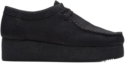 Damesschoenen - Wallacraft Lo - D - black nubuck - maat 6,5