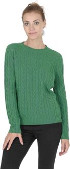 Damessweater Met Ronde Hals Coe 0033 Groen - maat