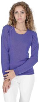 Damessweater Met Vierkante Hals Coe 0024 Royal Blue - maat EU 44 / UK 16 Blauw