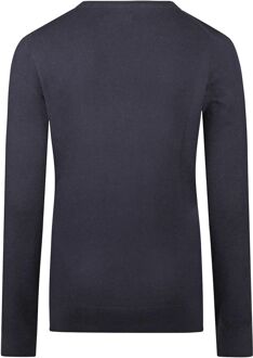 Damestrui Cotton Cashmere V-hals Navy Donkerblauw - S,M,L