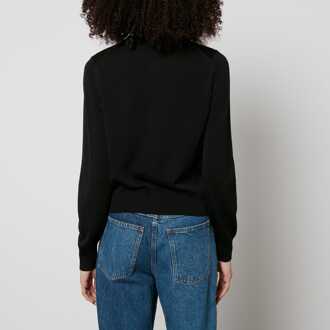 Damesvest Maison Kitsune Bold Fox Head Patch Regular in Zwart - maat