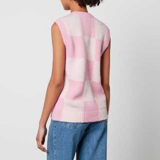 Damesvest Stine Goya Noa Check in Roze