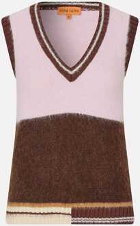 Damesvest Stine Goya V Hals in Multi kleur Veelkleurig
