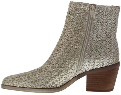 Damita dames laars | maat: | | dames | stof en immitatieleer - maat 40 Goud