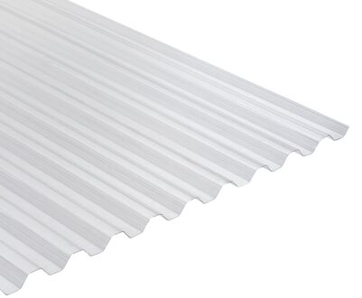 Damwandplaat 70/16 - Pvc - Transparant - 244x92,8cm