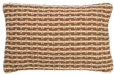 DANA - Kussenhoes van katoen Tobacco Brown 40x60 cm - bruin