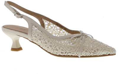 Dana slingback gaas | maat: | | dames | mesh Ecru - 38