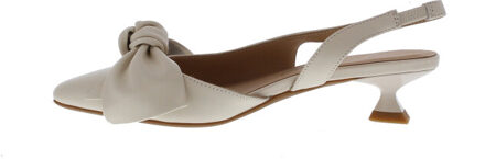 Danae strik slingback | maat: | | dames | leer Ecru - 40