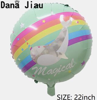 Danajiau Rainbow Cloud eenhoorn folie Ballon Verjaardagsfeestje Bruiloft Accessoires sneeuwvlok Decoratie Helium Ballonnen sunshine speelgoed 4