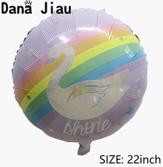 Danajiau Rainbow Cloud eenhoorn folie Ballon Verjaardagsfeestje Bruiloft Accessoires sneeuwvlok Decoratie Helium Ballonnen sunshine speelgoed 6