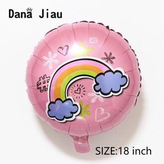 Danajiau Rainbow Cloud eenhoorn folie Ballon Verjaardagsfeestje Bruiloft Accessoires sneeuwvlok Decoratie Helium Ballonnen sunshine speelgoed 7