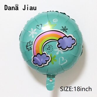 Danajiau Rainbow Cloud eenhoorn folie Ballon Verjaardagsfeestje Bruiloft Accessoires sneeuwvlok Decoratie Helium Ballonnen sunshine speelgoed 8