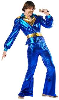 Dancing King Kostuum Heren Blauw