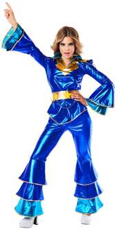 Dancing Queen Kostuum Dames Blauw