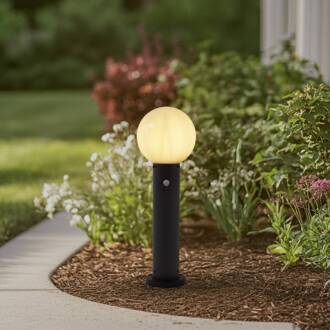 Dangan sokkellamp, wit, 60 cm, glas, sensor wit, zwart