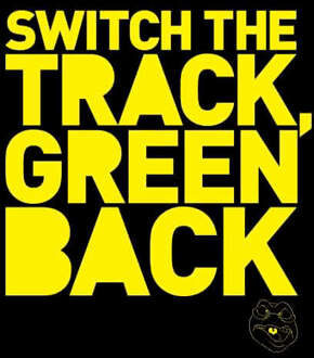 Danger Mouse Switch The Track Green Back Women's Sweatshirt - Black - 5XL Zwart