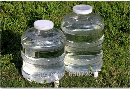 Dani Zhang 10L Voedsel PC materiaal handbediende plastic mineraalwater emmers Outdoor drinken emmer heeft Kraan 26.5x34 cm