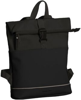 Daniel Ray Allentown Waterproof Rolltop Backpack S black Zwart - H 32 x B 28 x D 8 cm