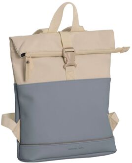Daniel Ray Allentown Waterproof Rolltop Backpack S soft blue/beige Blauw - H 32 x B 28 x D 8 cm