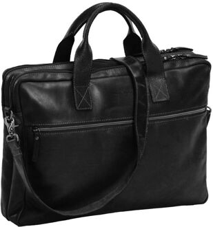 Daniel Ray Armidale Laptopbag black schoudertas heren Zwart - H 29 x B 42 x D 8 cm