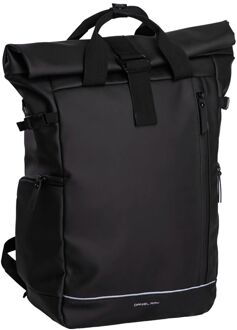Daniel Ray Central Waterproof Laptop Backpack XL black Zwart - H 43 x B 27 x D 14 cm