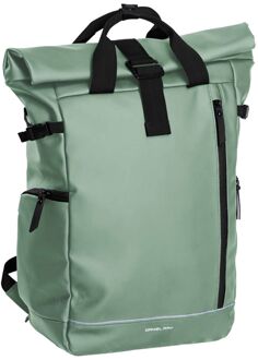 Daniel Ray Central Waterproof Laptop Backpack XL old green Groen - H 43 x B 27 x D 14 cm
