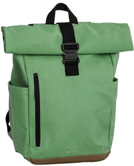 Daniel Ray Griffith Rolltop laptop laptop rugzak L old green Groen - H 60 x B 40 x D 15 cm