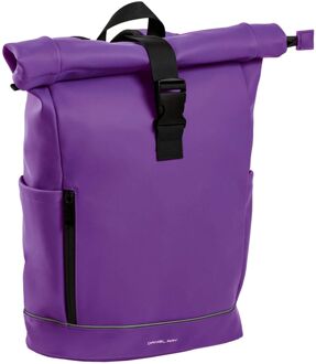 Daniel Ray Highlands Water-Repellent Laptop Backpack 15.6'' dark purple Paars - H 40 x B 28 x D 12 cm
