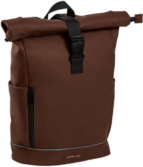 Daniel Ray Highlands Waterproof Rolltop laptop laptop rugzak M 15" dark brown Bruin - H 40 x B 28 x D 12 cm