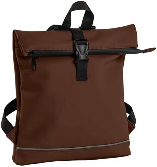 Daniel Ray Jefferson Waterproof Rolltop Backpack S dark brown Bruin - H 35 x B 27 x D 9 cm