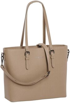 Daniel Ray Lithgow Laptop Shopper beige damestas - H 31 x B 43 x D 14.5 cm