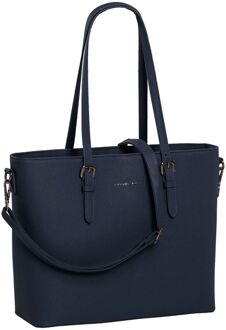 Daniel Ray Lithgow Laptop Shopper navy damestas Blauw - H 31 x B 43 x D 14.5 cm