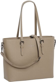 Daniel Ray Lithgow Shopper Laptoptas tot 15.6 inch - Beige Bruin