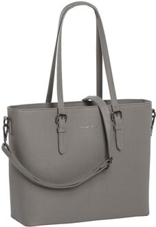 Daniel Ray Lithgow Shopper Laptoptas tot 15.6 inch - Lichtgrijs
