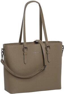 Daniel Ray Lithgow Shopper Laptoptas tot 15.6 inch - Taupe Bruin