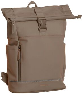 Daniel Ray Pittsburgh Rolltop laptop laptop rugzak Coated 15.6" taupe - H 40 x B 28 x D 12 cm