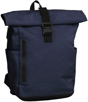 Daniel Ray Wangaratta Rolltop laptop laptop rugzak XL navy Blauw - H 62,5 x B 43 x D 13 cm