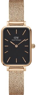 Daniel Wellington Quadro Pressed Melrose DW00100432 Dameshorloge Zwart