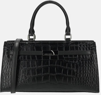 Daniele Donati Croco handtas black Zwart
