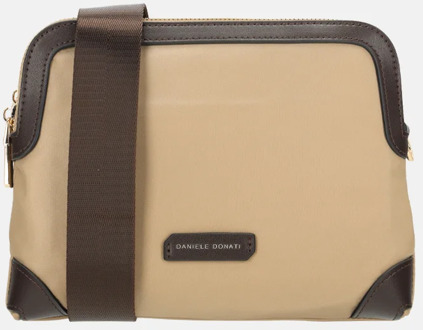 Daniele Donati crossbody tas taupe