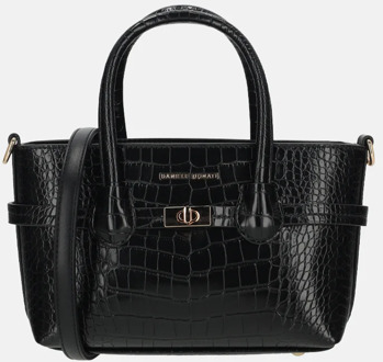 Daniele Donati handtas croco XS black Zwart - No Size